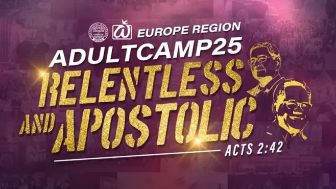 Hundreds of believers gathered in Berlin for Europe Adult Camp 2025, participating in worship, apostolic teaching, and fellowship led by Jonathan S. Ferriol, highlighting a powerful atmosphere of unity and spiritual renewal.