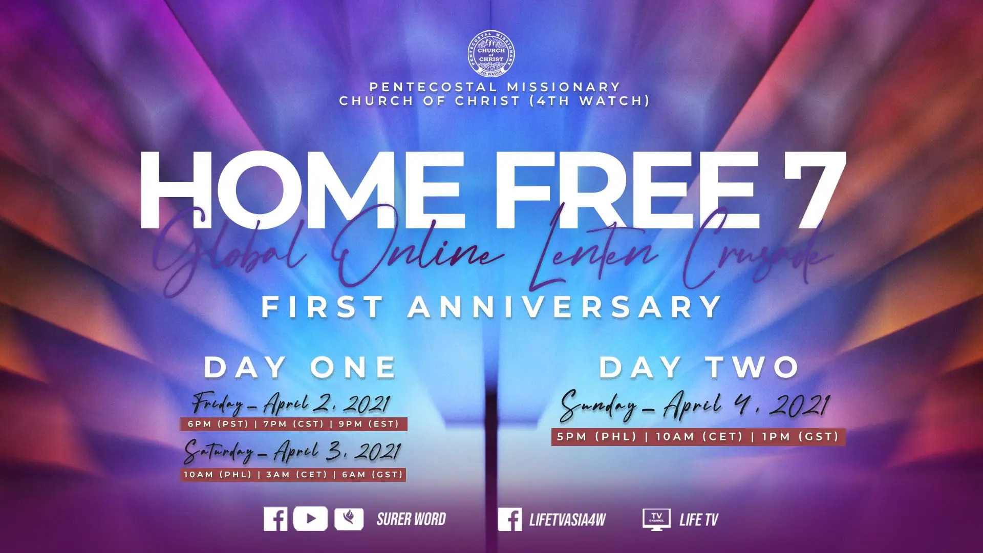 Home Free 7 : Global Online Lenten Crusade (Day 2)
