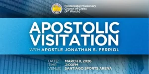 Apostle Jonathan S. Ferriol delivering a powerful message on spiritual wakefulness during the Apostolic Visitation in Northeastern Luzon District