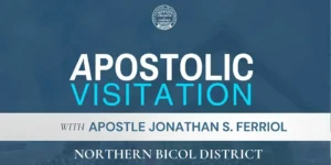 Apostle Jonathan S. Ferriol preaching during Apostolic Visitation Northern Bicol District with ministers and believers in worship and prayer