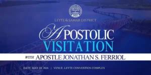 Apostle Jonathan Ferriol ministers during the first-ever Apostolic Visitation in Leyte and Samar as PMCC (4th Watch) brethren gather under the theme Great Exploits of Faith.
