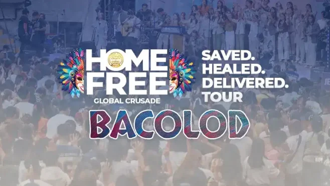 Home Free Global Crusade Bacolod gathers thousands at STI West Negros University Gymnasium as worshippers respond to the Gospel message in Bacolod City.