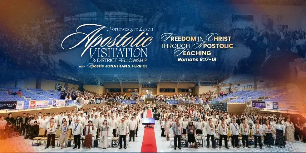 Apostle Jonathan S. Ferriol delivers a message during Apostolic Visitation NWLD at the AATF Global Prayer Mountain.