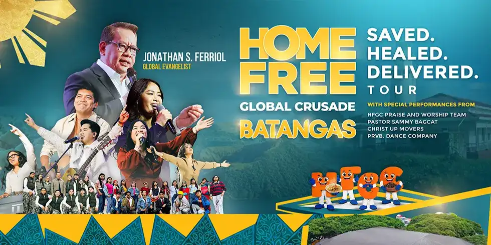 Thousands of Batangueños respond to the Gospel during the Home Free Global Crusade Batangas, professing faith in Jesus Christ and participating in the altar call.