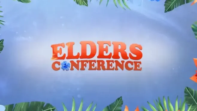 Apostle Jonathan Santos Ferriol delivers the keynote message during North America Elders Conference 2026 Night in Antioch, California.