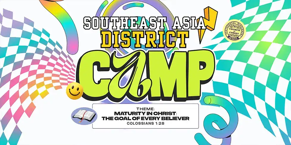 Brethren worship during the Southeast Asia District Camp 2026 in Thailand as Apostle Jonathan S. Ferriol leads the Grand Worship Service celebrating spiritual renewal and souls won for Christ.
