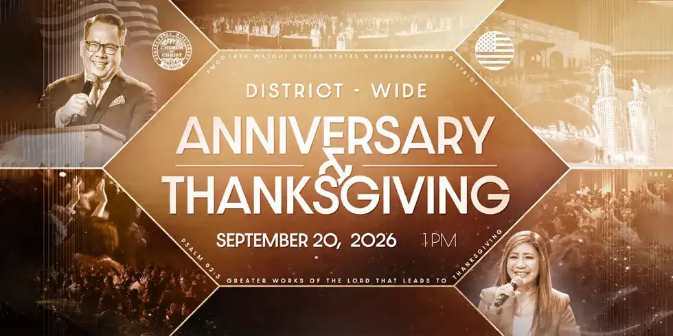 Hispanosphere District Anniversary 2026 of PMCC (4th Watch), celebrating 37 years of God's faithfulness in Chicago, Illinois.