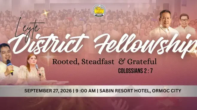 Leyte District Fellowship 2026 of PMCC (4th Watch) at Sabin Resort Hotel in Ormoc City